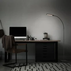 LED vloerlamp Servo, dimbaar, CCT, zwart