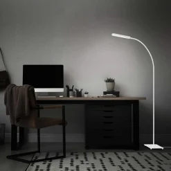 LED vloerlamp Servo, dimbaar, CCT, wit