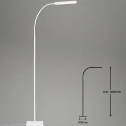 LED vloerlamp Servo, dimbaar, CCT, wit