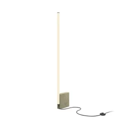 LED vloerlamp Solid, hoogte 128,2 cm, beton, acryl
