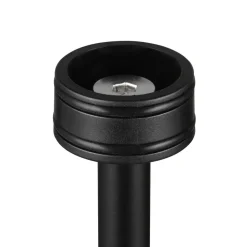 LED vloerlamp Suarez, zwart, hoogte 123 cm, metaal