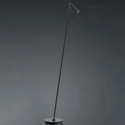 LED vloerlamp Tom, dimbaar, zwart