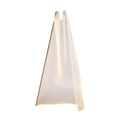 LED vloerlamp Velos, roségoud, organisch gevormd