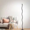 LED vloerlamp Wave 3.000K 120cm zwart