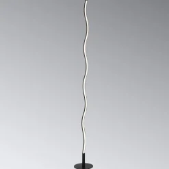 LED vloerlamp Wave 3.000K 120cm zwart