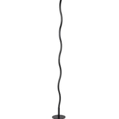 LED vloerlamp Wave 3.000K 120cm zwart