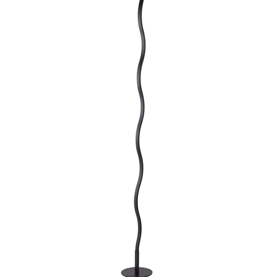 LED vloerlamp Wave 3.000K 120cm zwart