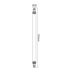LED vochtbestendige lamp Tri Proof Slim, lengte 70 cm