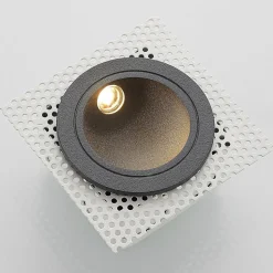 LED wand inbouwlamp Pordis, IP65, rond