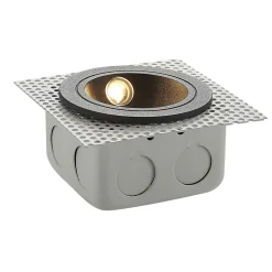 LED wand inbouwlamp Pordis, IP65, rond