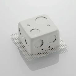 LED wand inbouwlamp Pordis, IP65, rond