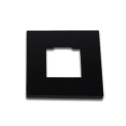 LED wand inbouwlamp Wand F, zwart, 7,5 x 7,5 cm, plaatstaal