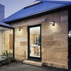 LED wandlamp 9083, sensor, antraciet, 16 cm, CCT, IP54