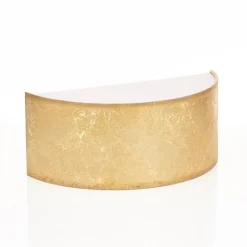 LED wandlamp Alea met bladgoud dimbaar