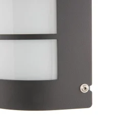 LED wandlamp Aqua Marco roestvrij staal antraciet lamellensensor