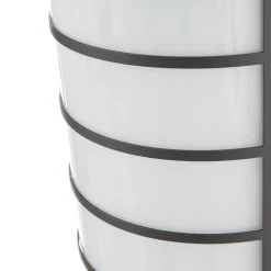 LED wandlamp Aqua Marco roestvrij staal antraciet lamellensensor