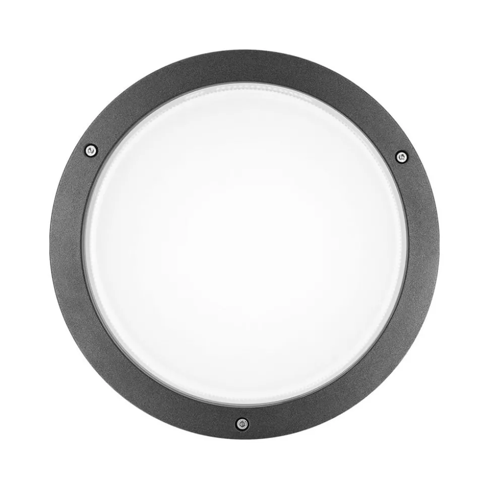 LED wandlamp Bliz Round 30 30W 3.000K antraciet