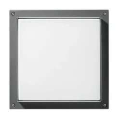 LED wandlamp Bliz Square 40, 3.000K, antraciet