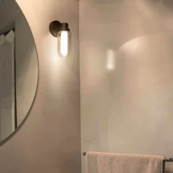 LED wandlamp Brume, brons