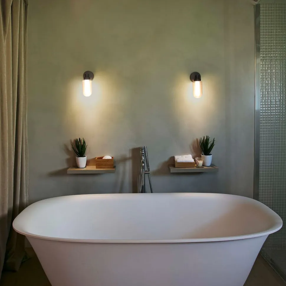 LED wandlamp Brume, brons