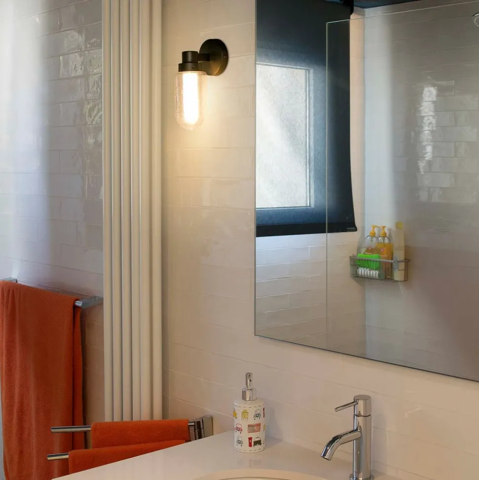 LED wandlamp Brume, brons