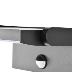 LED wandlamp CMD 9081, sensor, antraciet, 21 cm, CCT, IP54