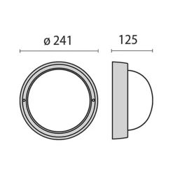 LED wandlamp Eko+26 LED, 3.000K, wit