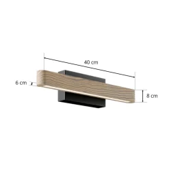 LED wandlamp Forrestal, breedte 40 cm