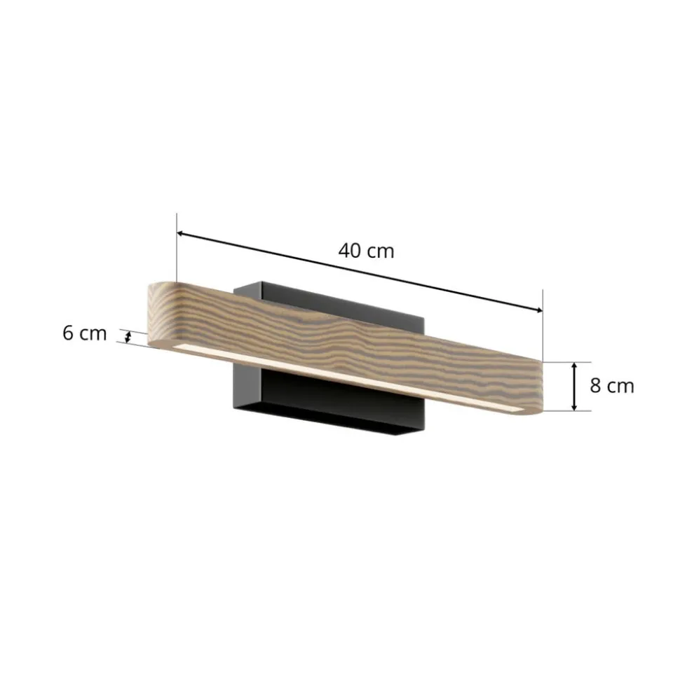 LED wandlamp Forrestal, breedte 40 cm