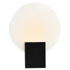 LED wandlamp Hester, IP44, zwart