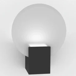 LED wandlamp Hester, IP44, zwart