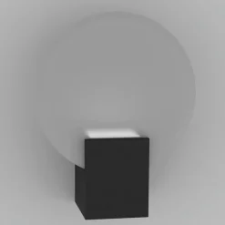 LED wandlamp Hester, IP44, zwart