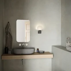 LED wandlamp Hester, IP44, zwart