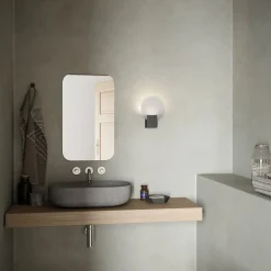 LED wandlamp Hester, IP44, zwart