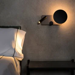 LED wandlamp Klee, grijs, rechter variant