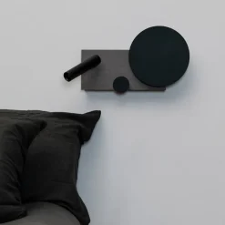 LED wandlamp Klee, grijs, rechter variant