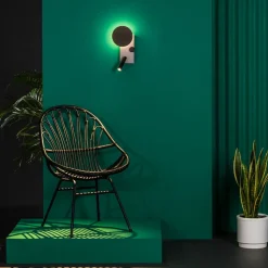 LED wandlamp Klee, grijs, rechter variant