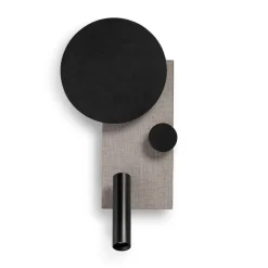 LED wandlamp Klee, grijs, rechter variant