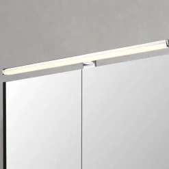 LED wandlamp Lino, chroom/wit
