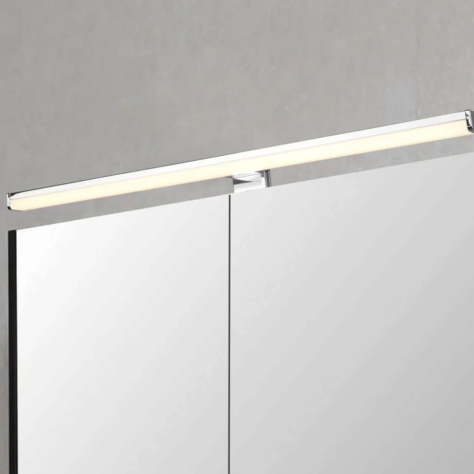 LED wandlamp Lino, chroom/wit