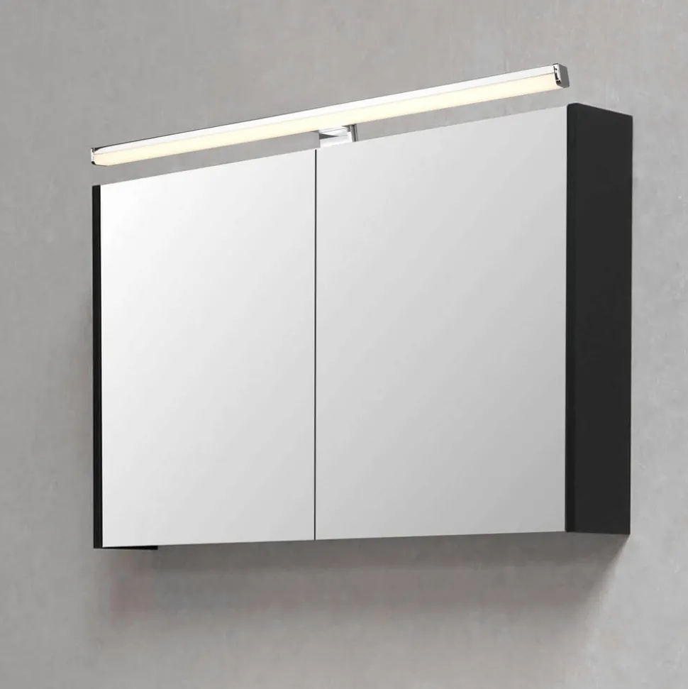 LED wandlamp Lino, chroom/wit