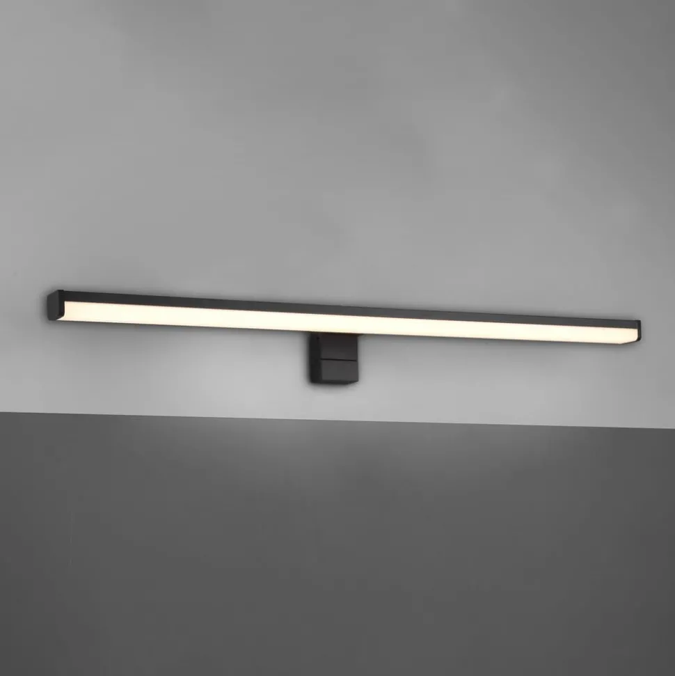 LED wandlamp Lino, mat zwart/wit
