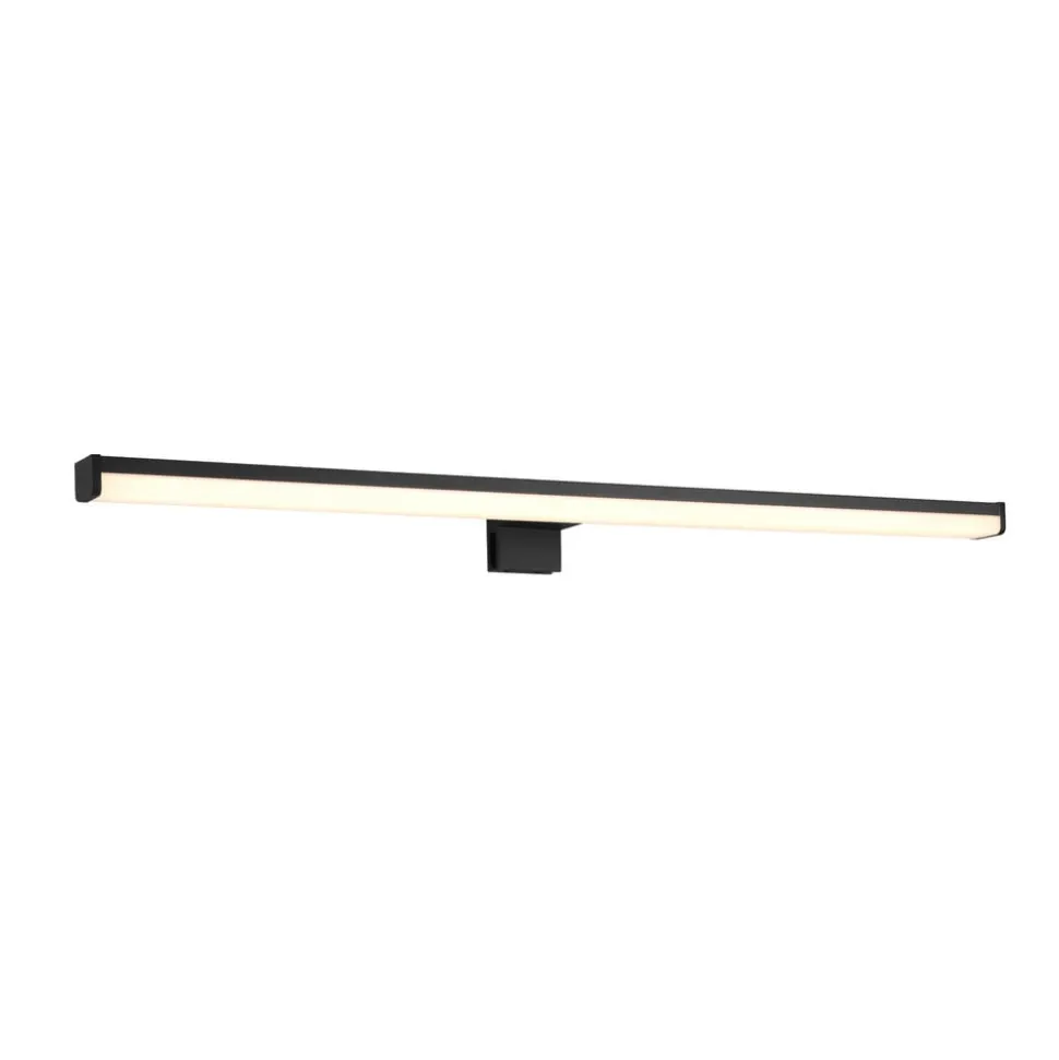 LED wandlamp Lino, mat zwart/wit