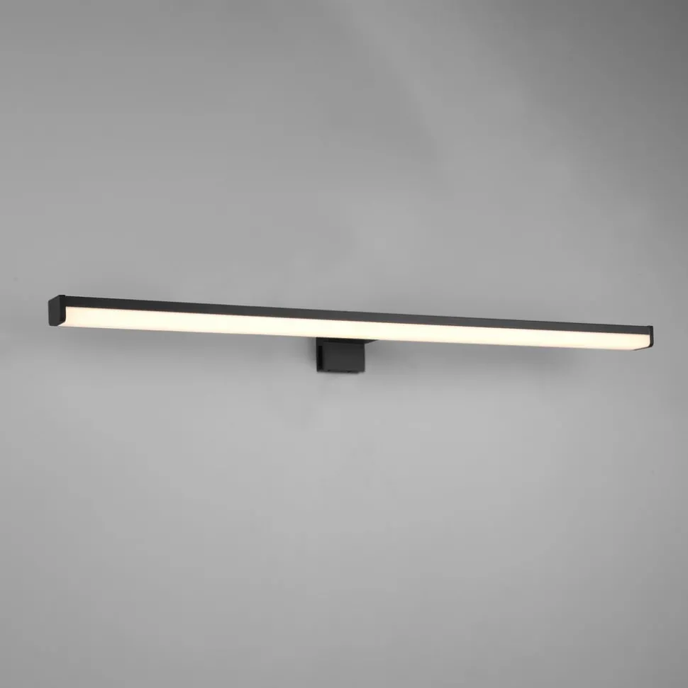 LED wandlamp Lino, mat zwart/wit
