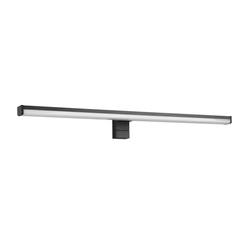 LED wandlamp Lino, mat zwart/wit