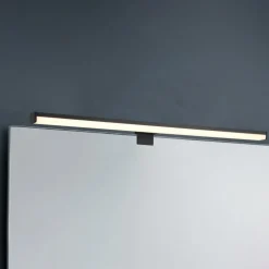 LED wandlamp Lino, mat zwart/wit