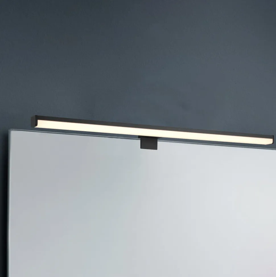 LED wandlamp Lino, mat zwart/wit