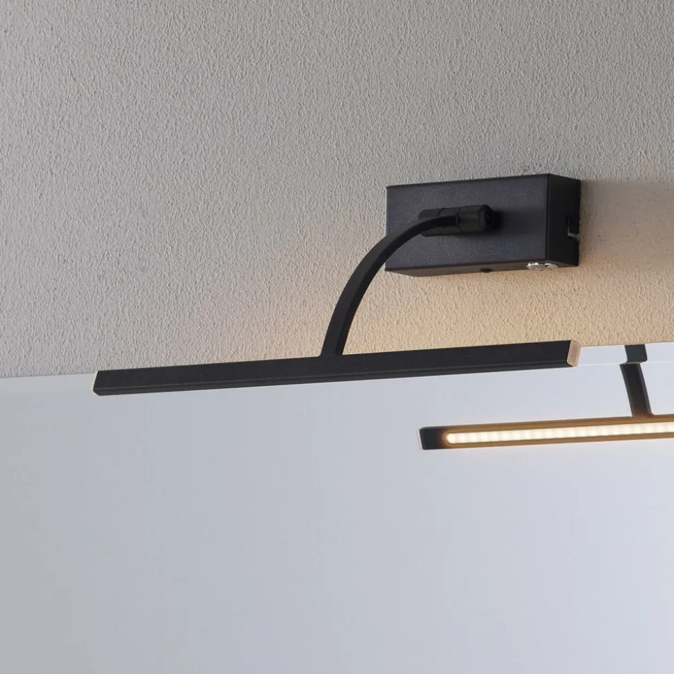 LED wandlamp Matisse, breedte 34 cm, zwart