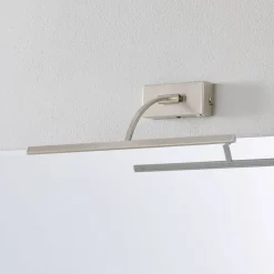 LED wandlamp Matisse, breedte 45 cm, zilver