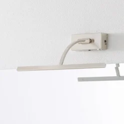 LED wandlamp Matisse, breedte 34 cm, zilver